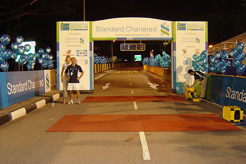 The Standard Chartered Singapore Marathon start and finish