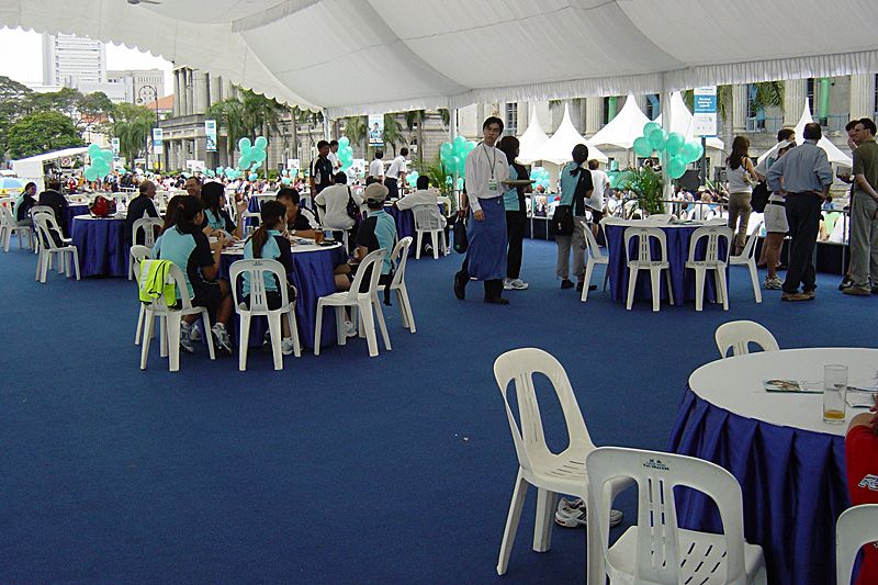 The Standard Chartered Singapore Marathon hospitality marquee